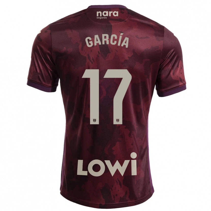 Danxen Niño Camiseta Naim García #17 Burdeos Blanco 2ª Equipación 2025/26 La Camisa México
