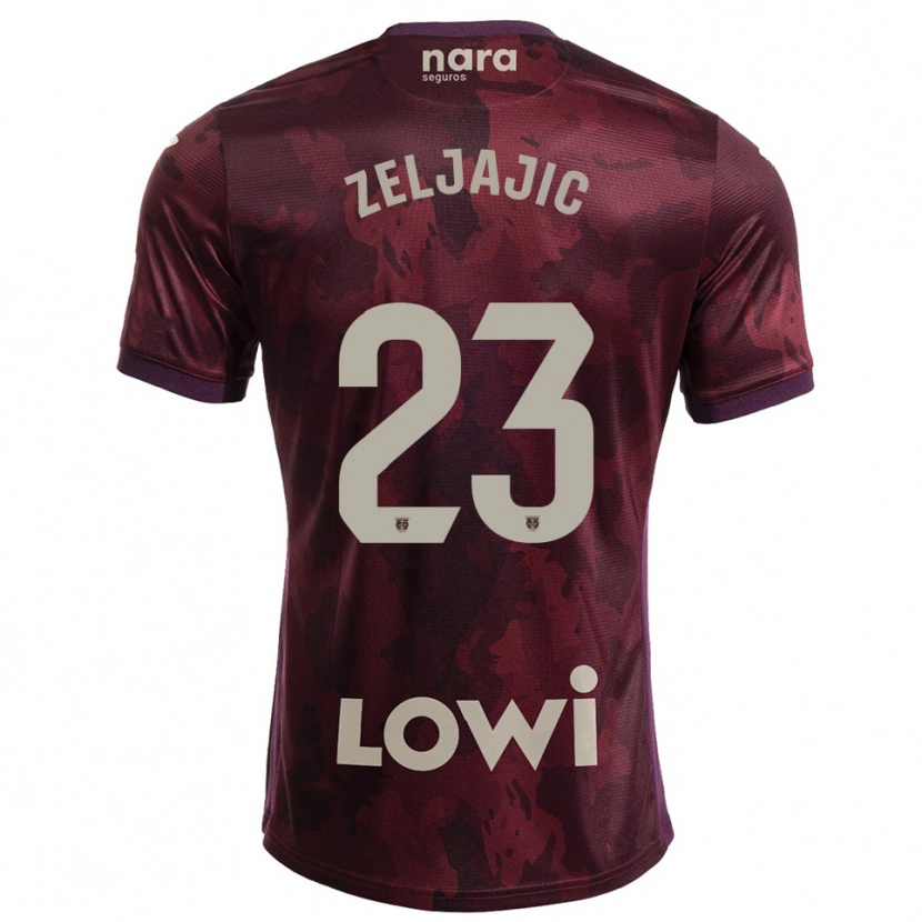 Danxen Niño Camiseta Stanislav Zeljajic #23 Burdeos Blanco 2ª Equipación 2025/26 La Camisa México