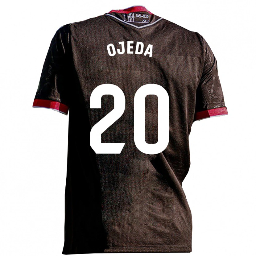 Danxen Niño Camiseta Thiago Ojeda #20 Negro Rojo 2ª Equipación 2025/26 La Camisa México
