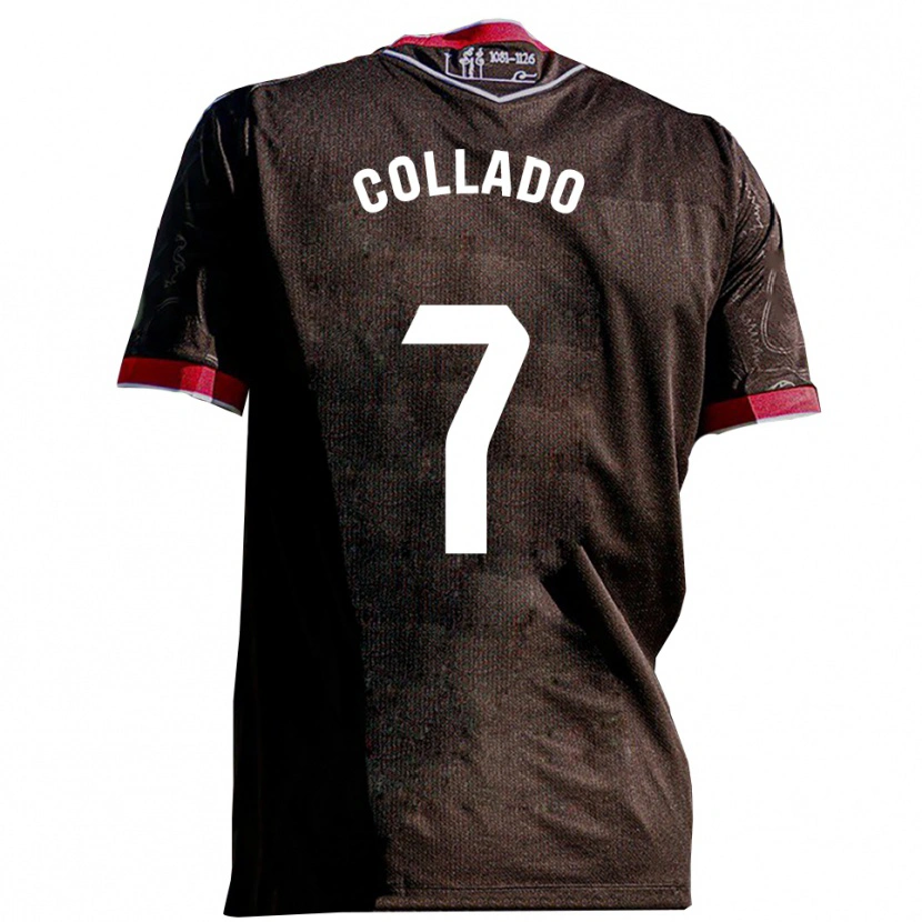 Danxen Niño Camiseta Diego Collado #7 Negro Rojo 2ª Equipación 2025/26 La Camisa México