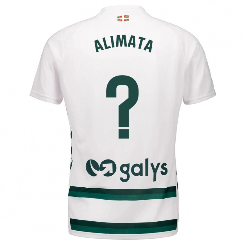 Danxen Niño Camiseta Alimata Belem #0 Blanco Verde 2ª Equipación 2025/26 La Camisa México
