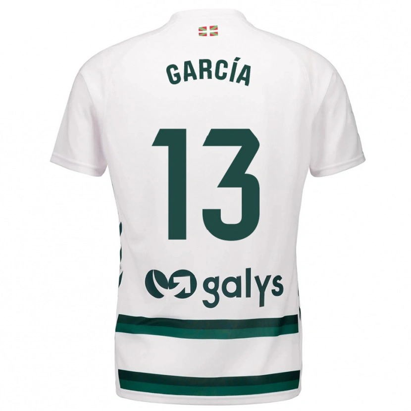 Danxen Niño Camiseta Jon García #13 Blanco Verde 2ª Equipación 2025/26 La Camisa México