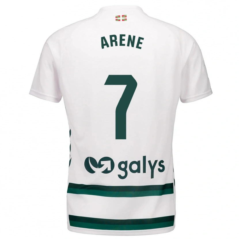 Danxen Niño Camiseta Arene Altonaga Echeverria #7 Blanco Verde 2ª Equipación 2025/26 La Camisa México
