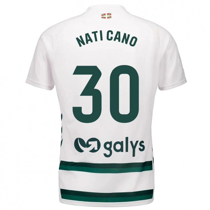 Danxen Niño Camiseta Natividad Cano Cabello #30 Blanco Verde 2ª Equipación 2025/26 La Camisa México