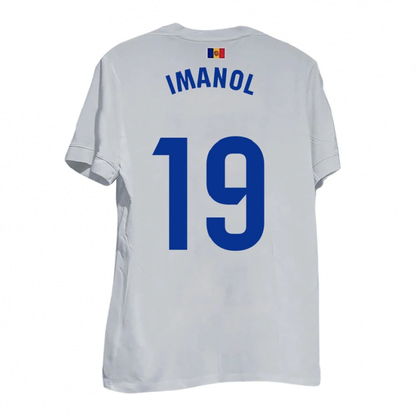 Danxen Niño Camiseta Imanol García De Albéniz #19 Blanco Amarillo Azul 2ª Equipación 2025/26 La Camisa México