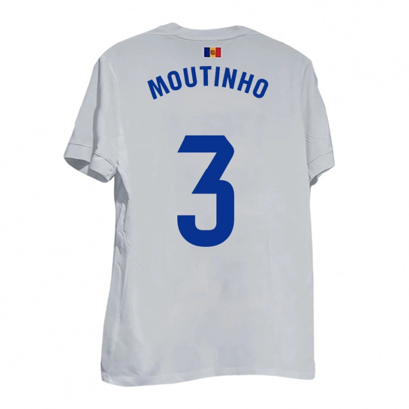 Danxen Niño Camiseta Joel Moutinho #3 Blanco Amarillo Azul 2ª Equipación 2025/26 La Camisa México