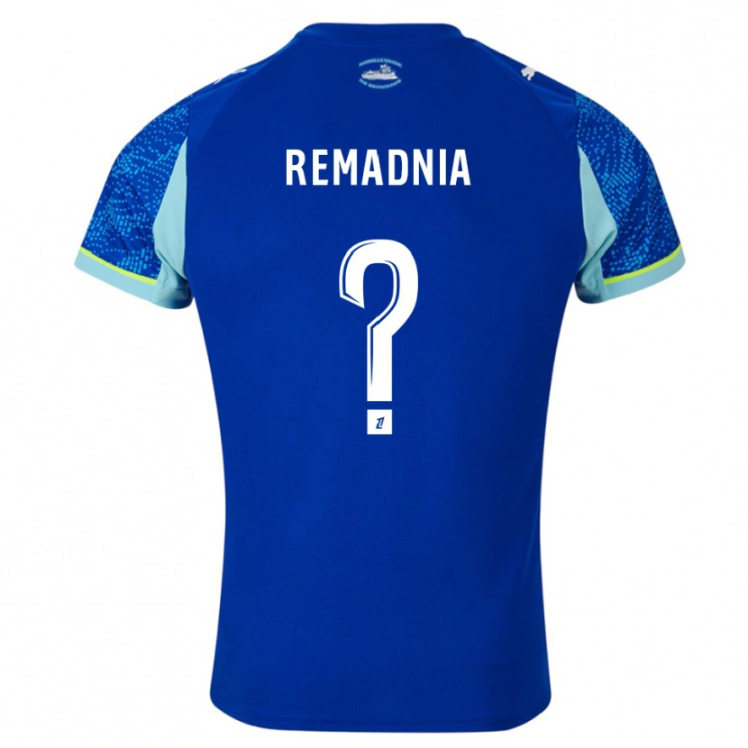 Danxen Niño Camiseta Saïd Remadnia #0 Celeste Blanco Equipación Tercera 2025/26 La Camisa México
