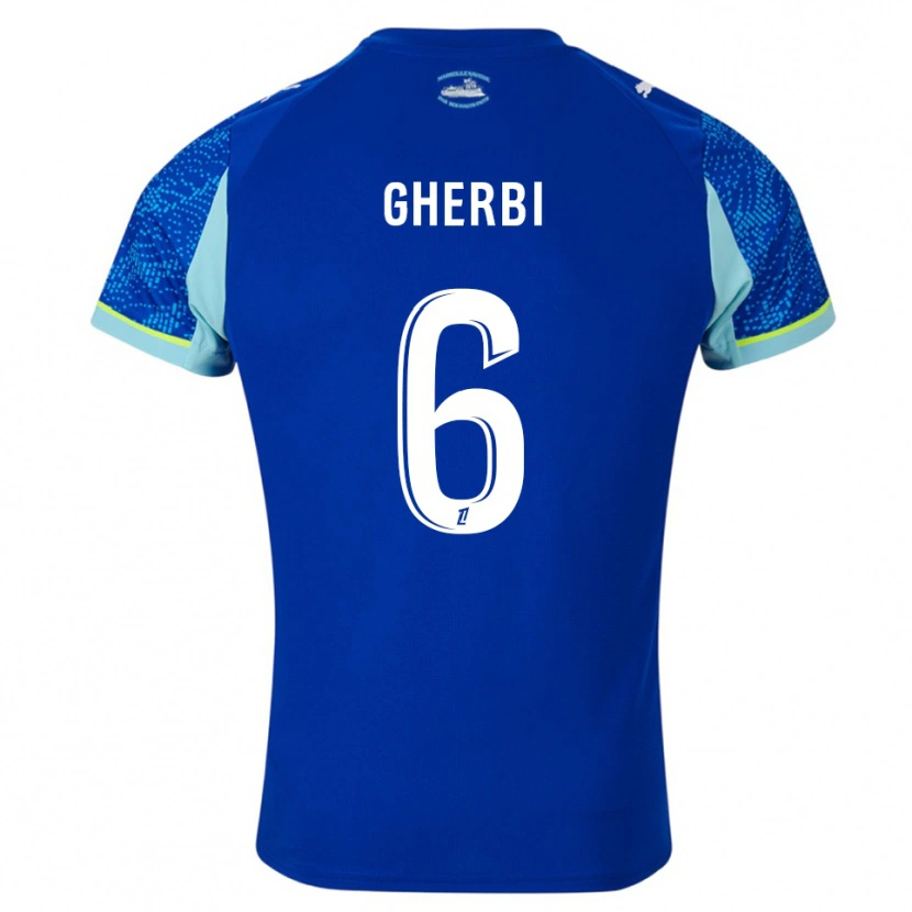 Danxen Niño Camiseta Candice Gherbi #6 Celeste Blanco Equipación Tercera 2025/26 La Camisa México