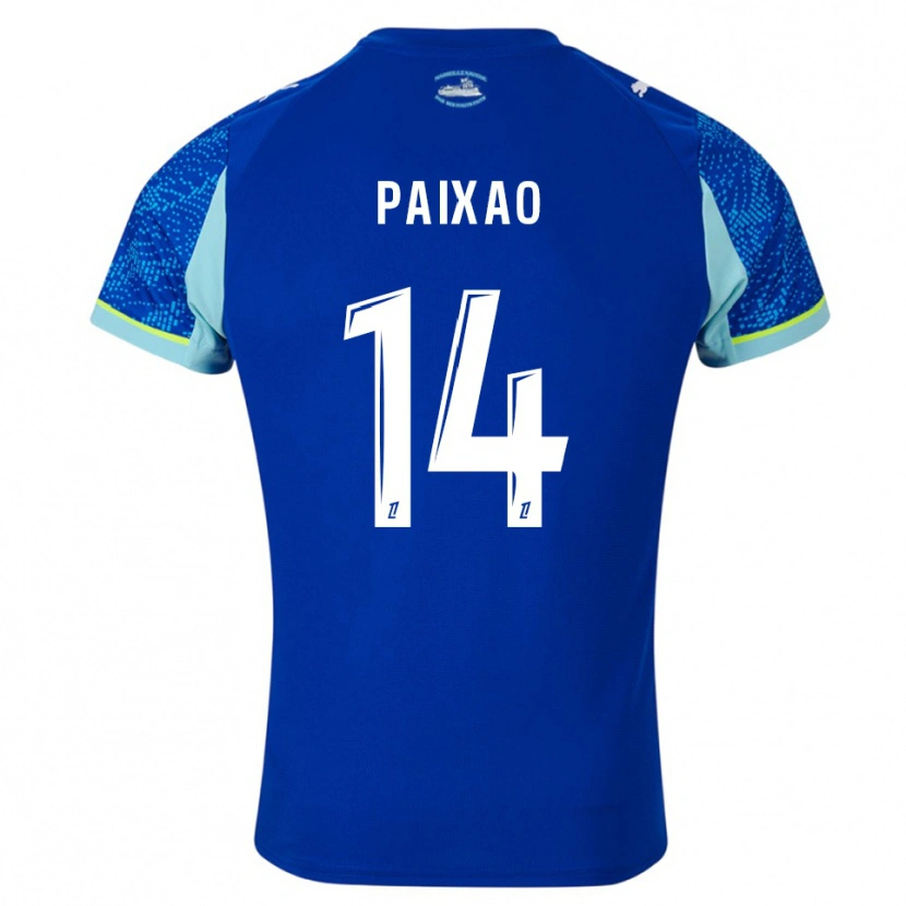 Danxen Niño Camiseta Igor Paixão #14 Celeste Blanco Equipación Tercera 2025/26 La Camisa México