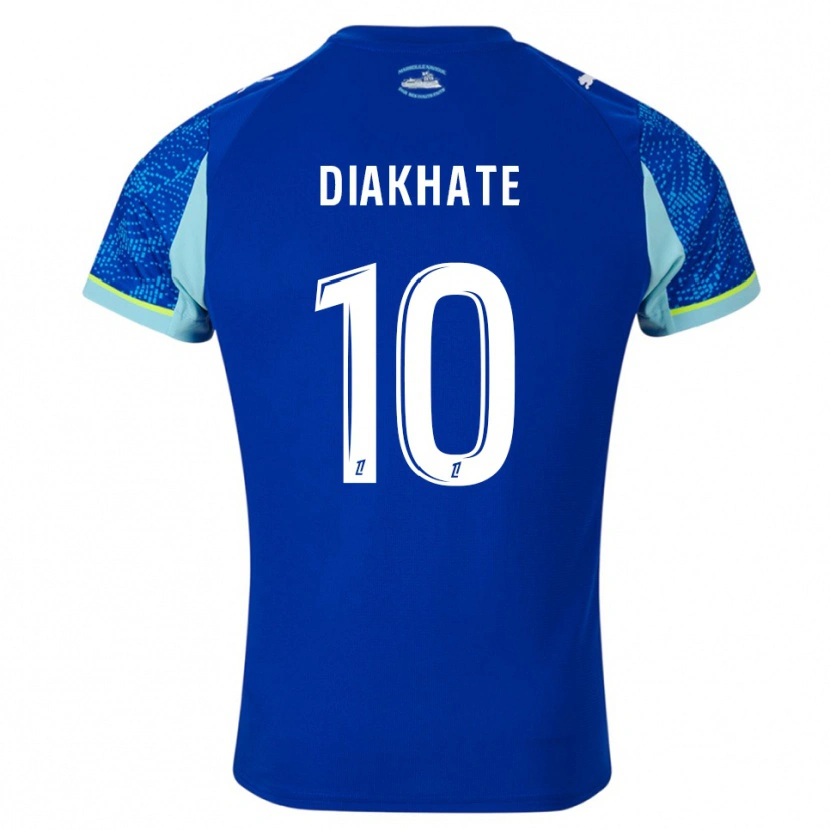 Danxen Niño Camiseta Ndeye Awa Diakhaté #10 Celeste Blanco Equipación Tercera 2025/26 La Camisa México