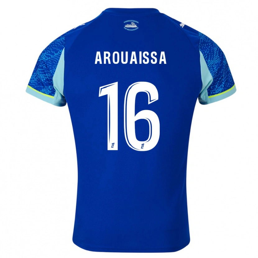 Danxen Niño Camiseta Ines Arouaissa #16 Celeste Blanco Equipación Tercera 2025/26 La Camisa México