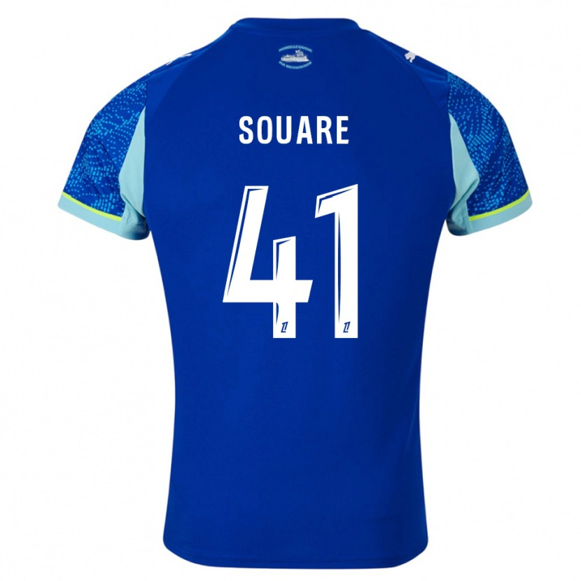 Danxen Niño Camiseta Cheick Souare #41 Celeste Blanco Equipación Tercera 2025/26 La Camisa México