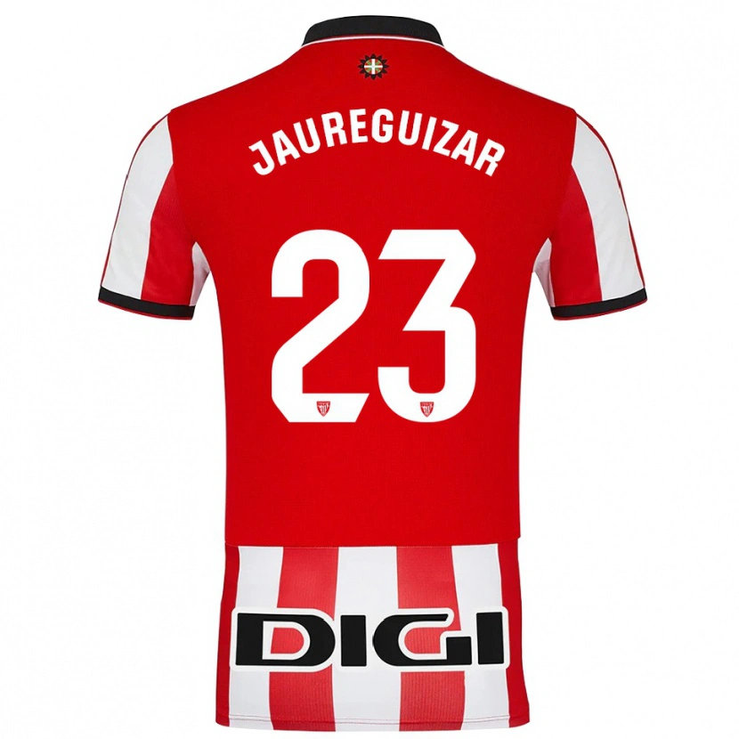 Danxen Hombre Camiseta Mikel Jauregizar #23 Rojo Blanco 1ª Equipación 2025/26 La Camisa México