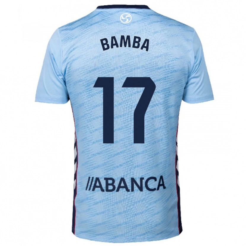 Danxen Hombre Camiseta Jonathan Bamba #17 Celeste Rojo 1ª Equipación 2025/26 La Camisa México