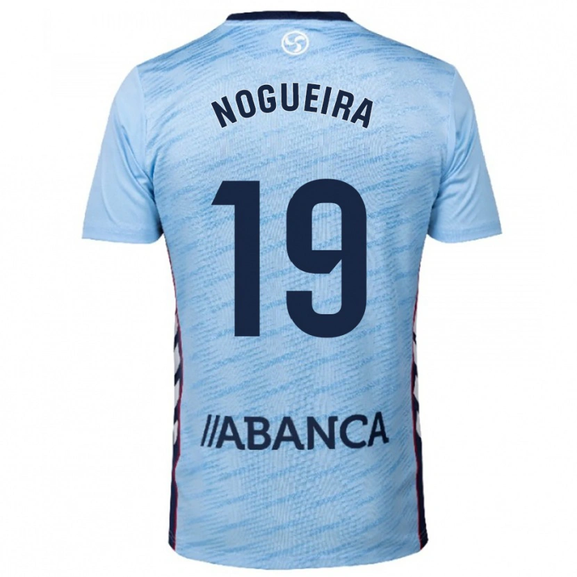 Danxen Hombre Camiseta María Nogueira #19 Celeste Rojo 1ª Equipación 2025/26 La Camisa México