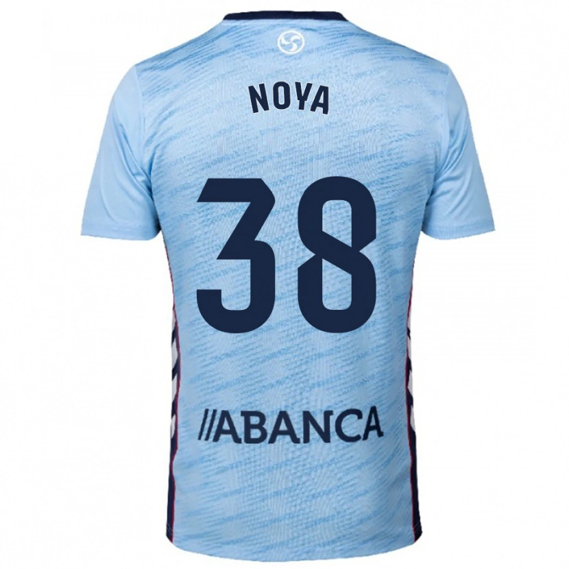 Danxen Hombre Camiseta Dani Noya #38 Celeste Rojo 1ª Equipación 2025/26 La Camisa México