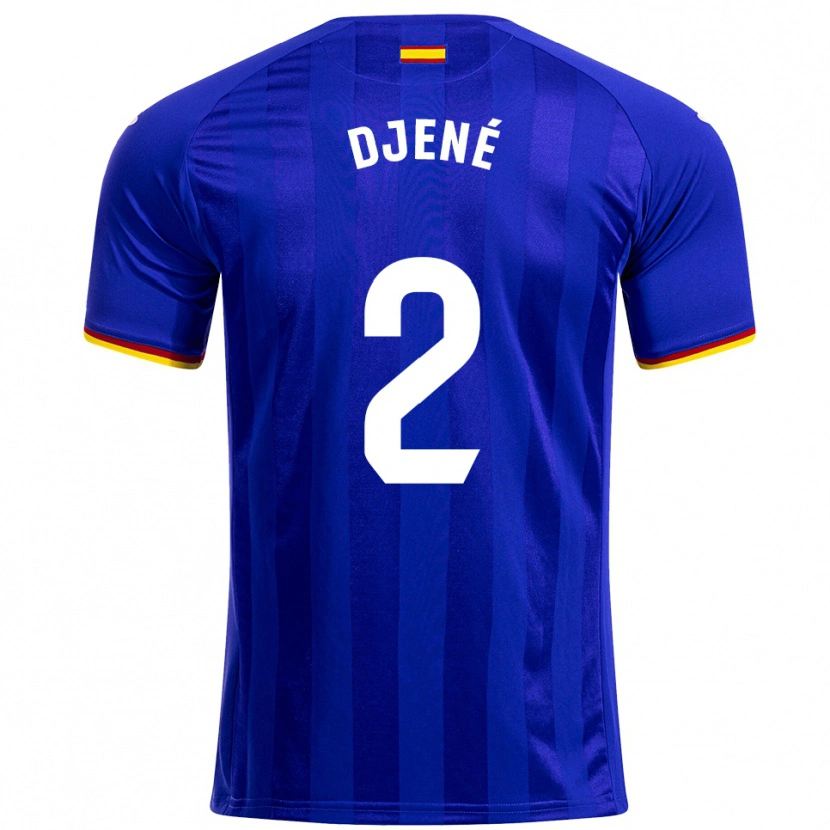 Danxen Hombre Camiseta Djené #2 Azul Rojo Amarillo 1ª Equipación 2025/26 La Camisa México