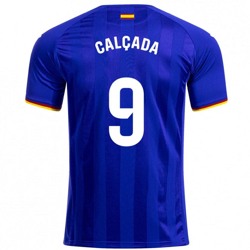 Danxen Hombre Camiseta Gonzalo Calçada #9 Azul Rojo Amarillo 1ª Equipación 2025/26 La Camisa México