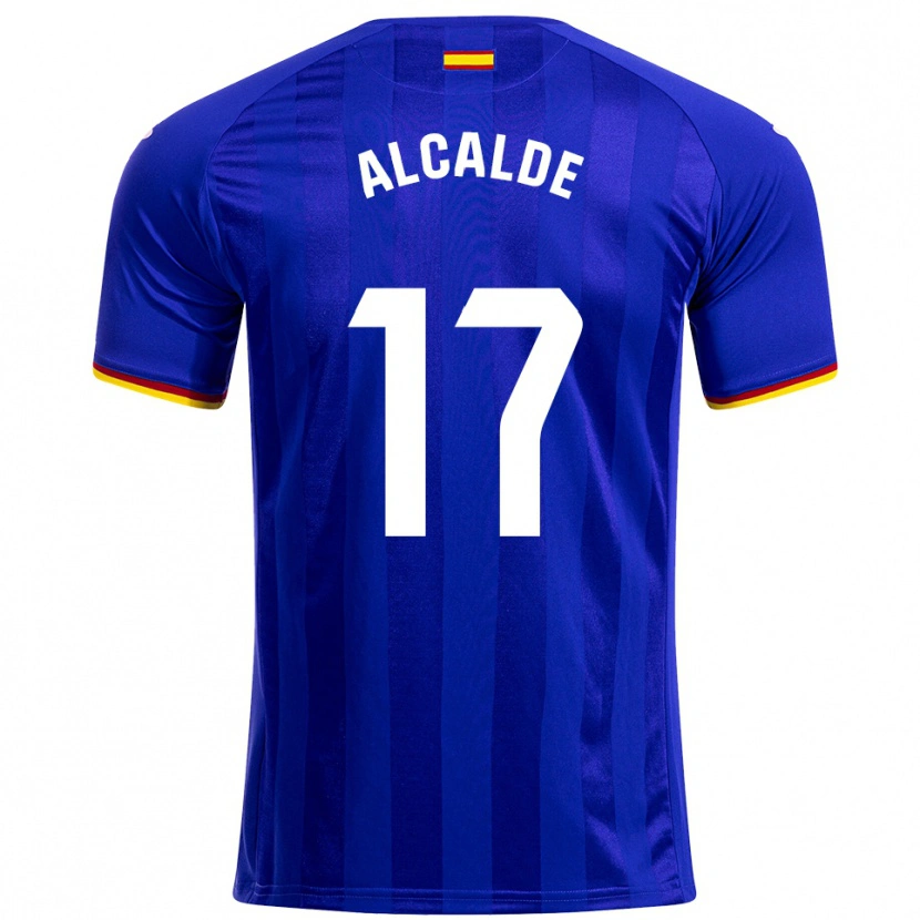 Danxen Hombre Camiseta Jacobo Alcalde #17 Azul Rojo Amarillo 1ª Equipación 2025/26 La Camisa México
