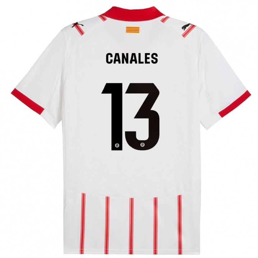 Danxen Hombre Camiseta Juanvi Canales #13 Blanco Rojo 1ª Equipación 2025/26 La Camisa México