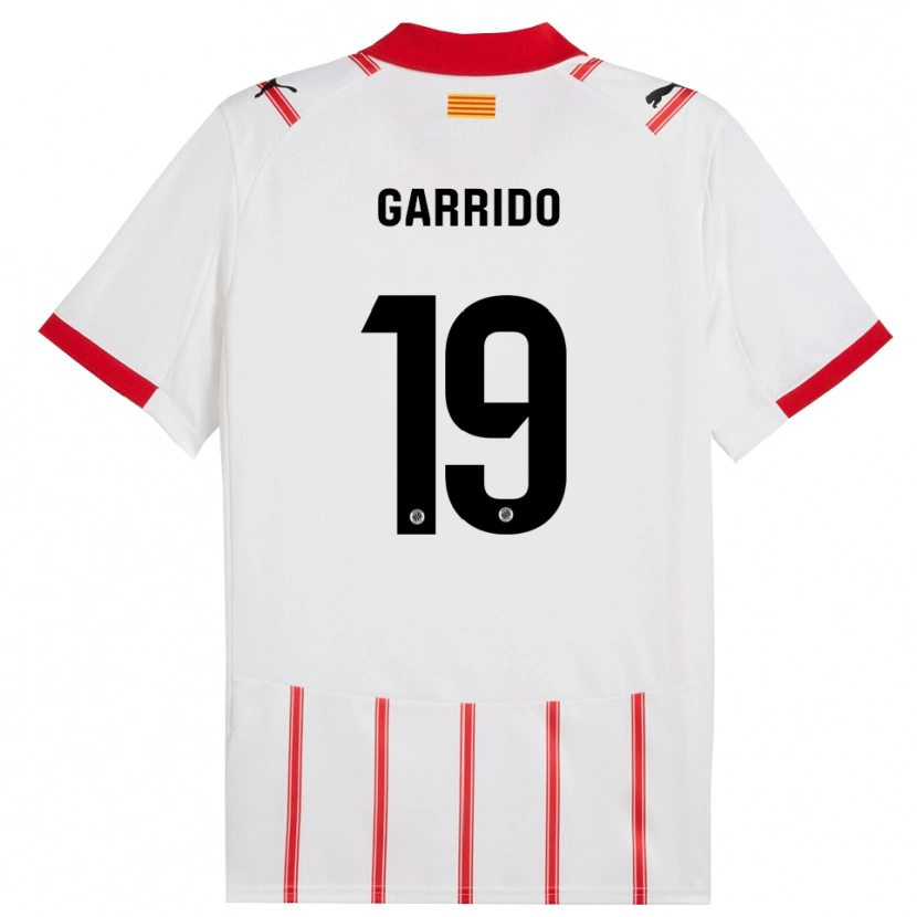 Danxen Hombre Camiseta Carles Garrido #19 Blanco Rojo 1ª Equipación 2025/26 La Camisa México