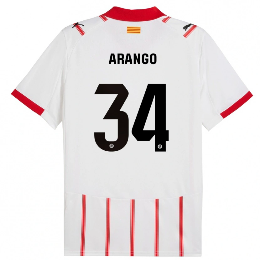 Danxen Hombre Camiseta Juan Arango #34 Blanco Rojo 1ª Equipación 2025/26 La Camisa México
