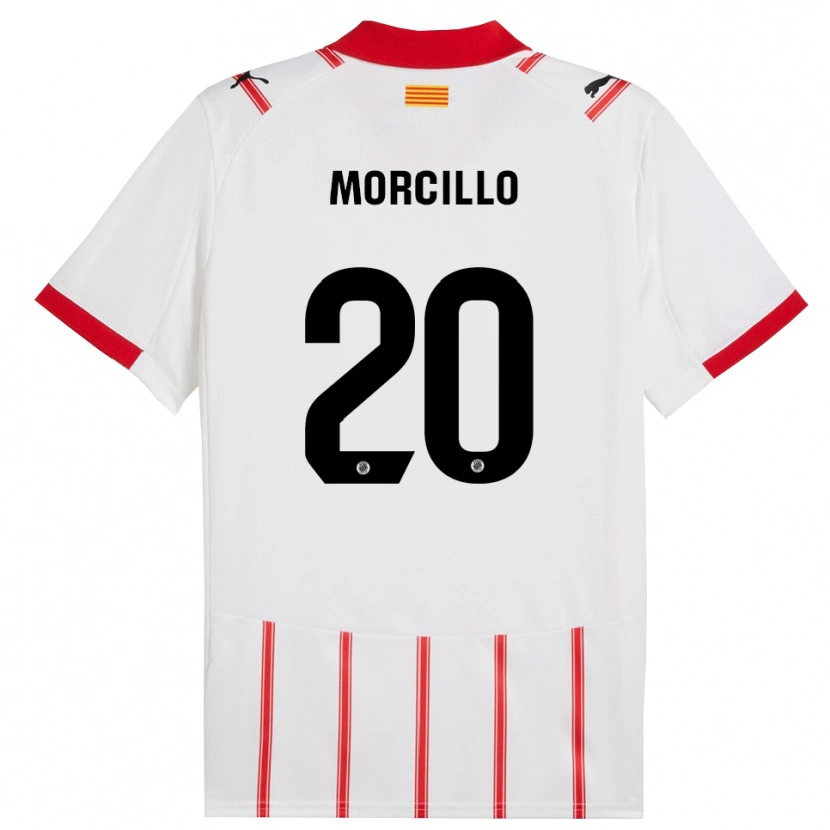 Danxen Hombre Camiseta Luis Morcillo #20 Blanco Rojo 1ª Equipación 2025/26 La Camisa México