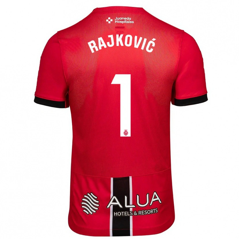 Danxen Hombre Camiseta Predrag Rajkovic #1 Rojo Negro 1ª Equipación 2025/26 La Camisa México