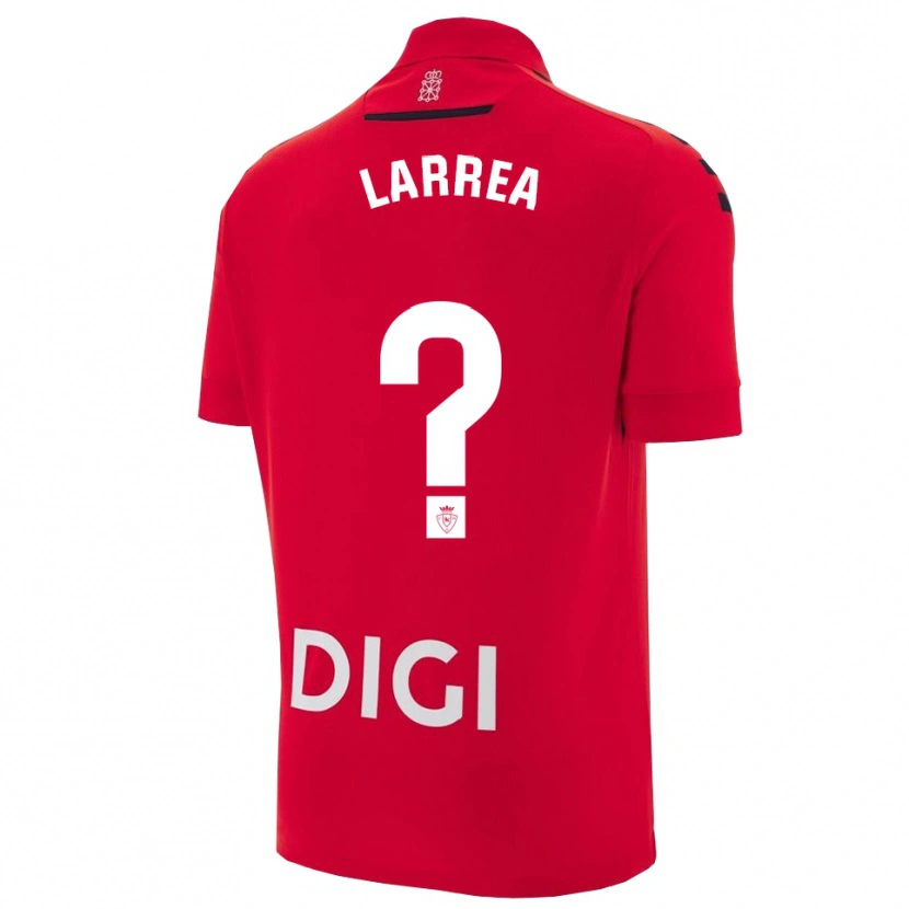Danxen Hombre Camiseta Unai Larrea #0 Rojo Negro 1ª Equipación 2025/26 La Camisa México