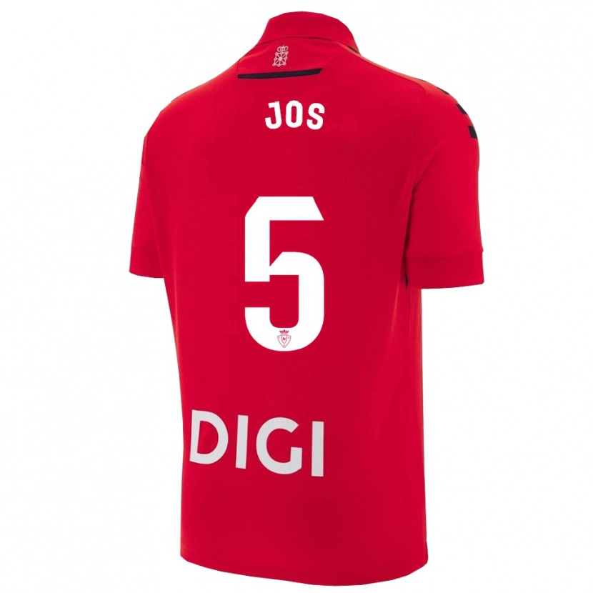 Danxen Hombre Camiseta Josune Urdaniz Maurin #5 Rojo Negro 1ª Equipación 2025/26 La Camisa México