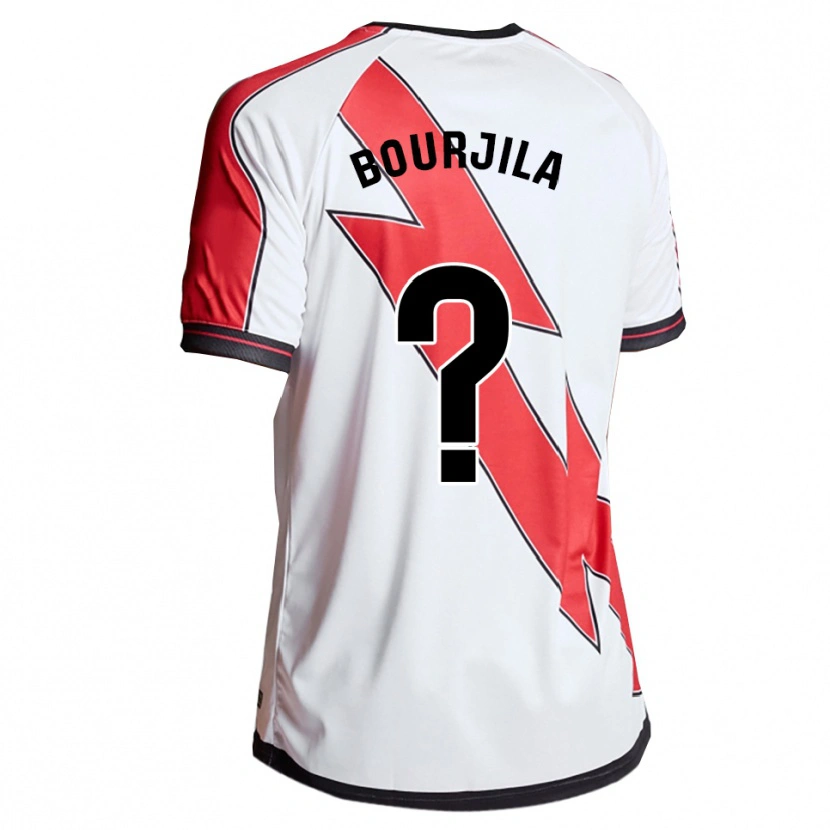Danxen Hombre Camiseta Yahya Bourjila #0 Blanco Rojo 1ª Equipación 2025/26 La Camisa México