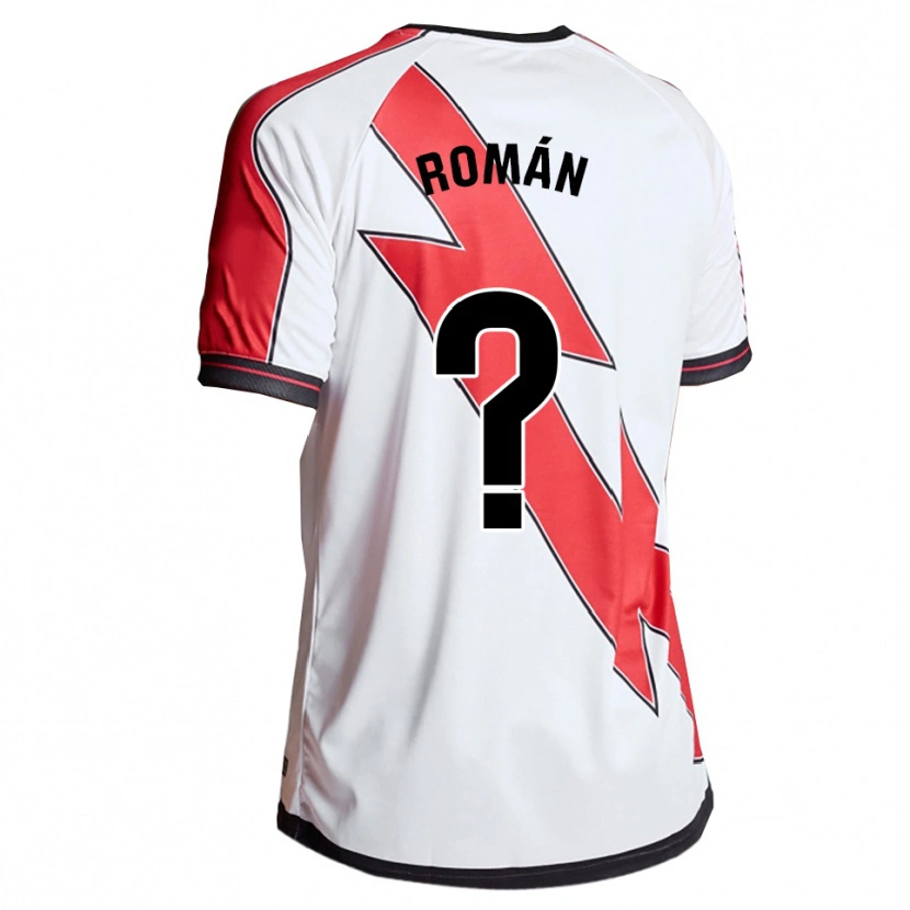 Danxen Hombre Camiseta Marco Román #0 Blanco Rojo 1ª Equipación 2025/26 La Camisa México
