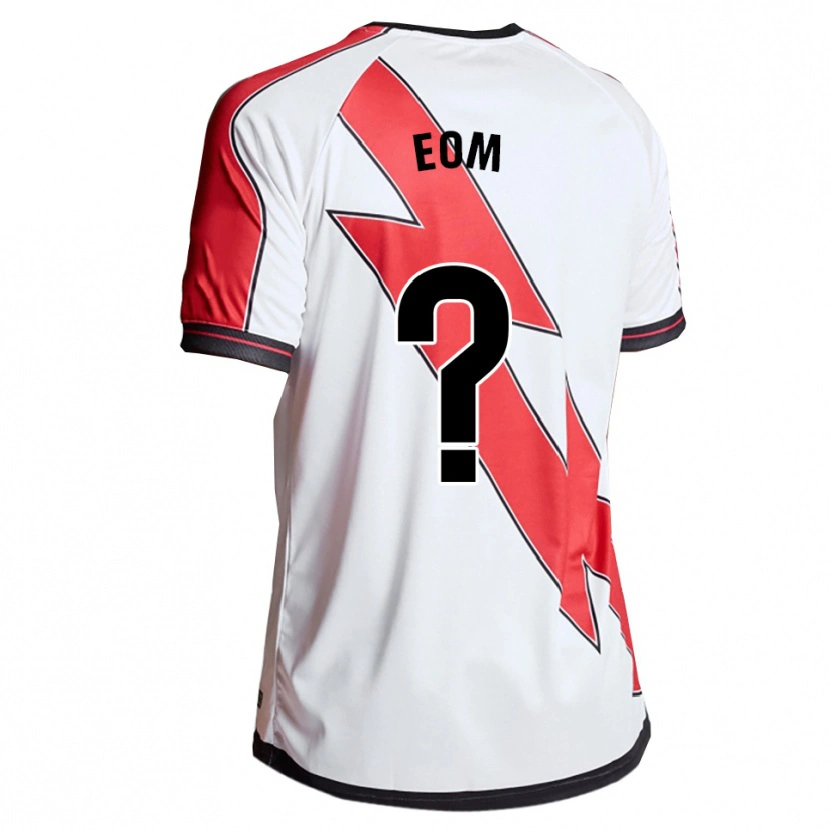 Danxen Hombre Camiseta Dong-Geon Eom #0 Blanco Rojo 1ª Equipación 2025/26 La Camisa México