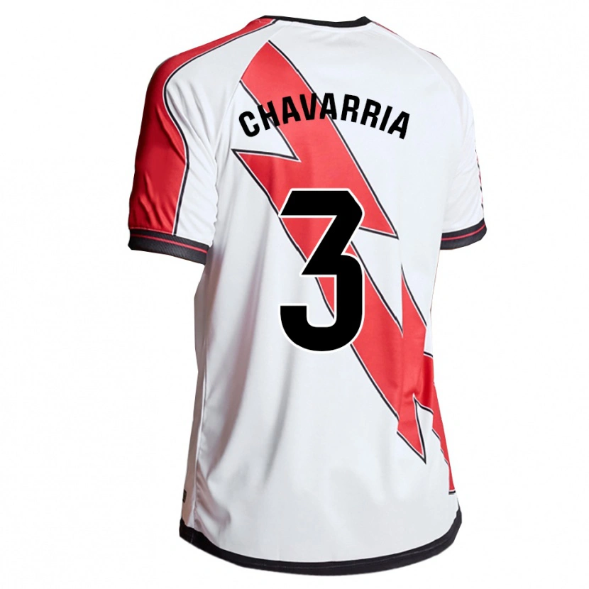 Danxen Hombre Camiseta Pep Chavarría #3 Blanco Rojo 1ª Equipación 2025/26 La Camisa México