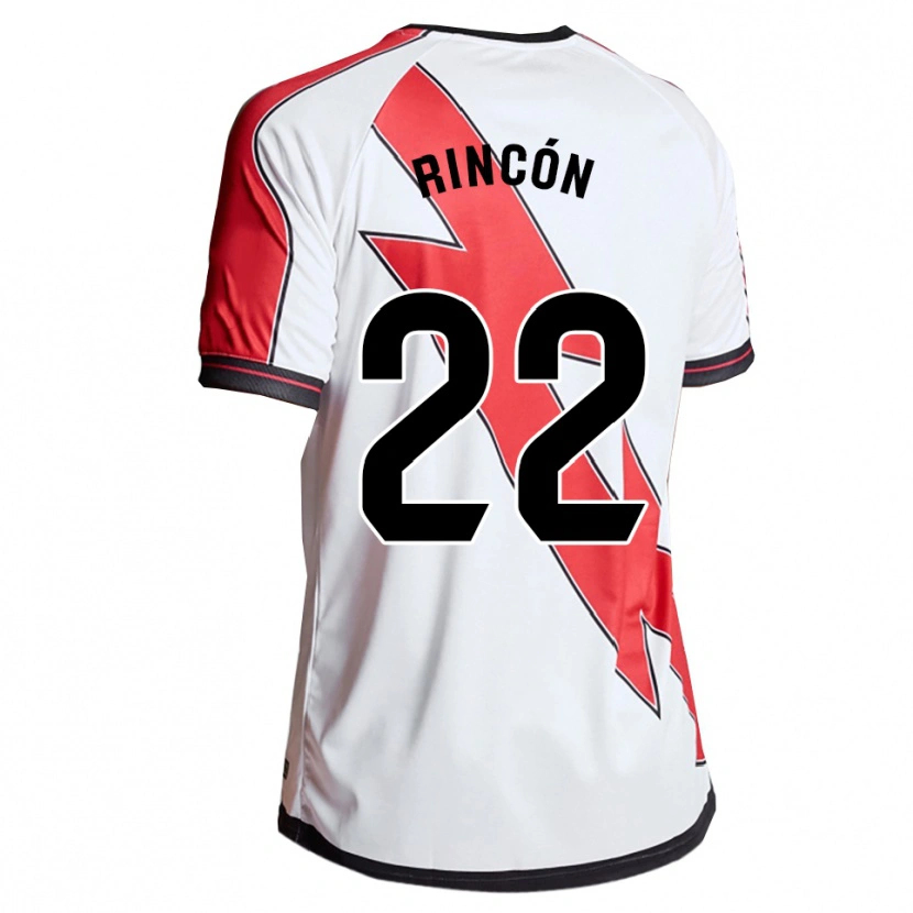 Danxen Hombre Camiseta Cristina Rincon Frances #22 Blanco Rojo 1ª Equipación 2025/26 La Camisa México