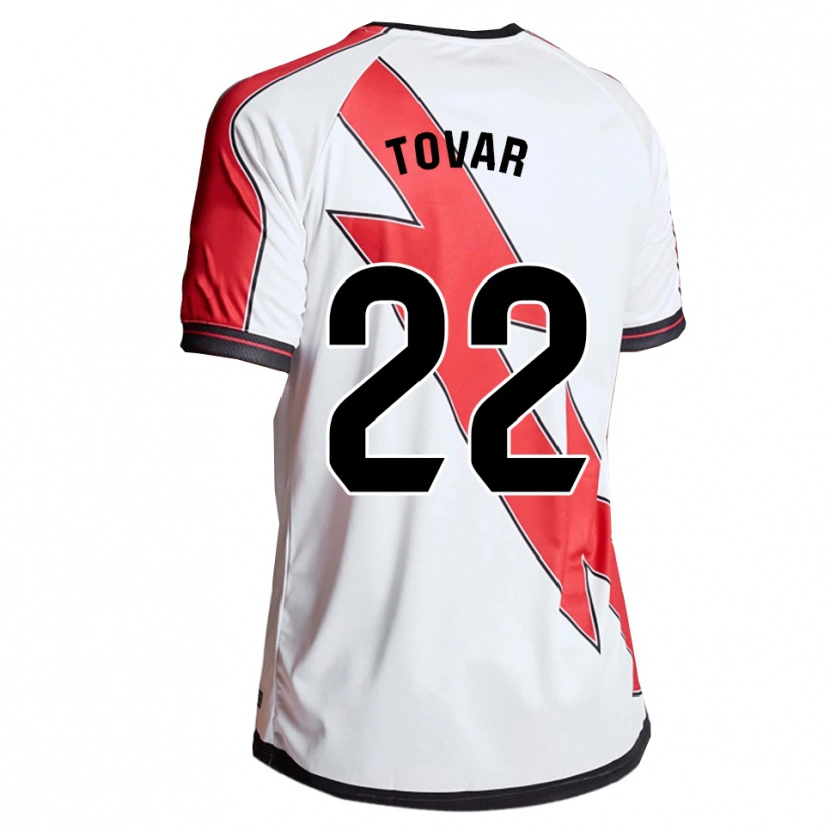 Danxen Hombre Camiseta Andrea Fernanda Tovar #22 Blanco Rojo 1ª Equipación 2025/26 La Camisa México