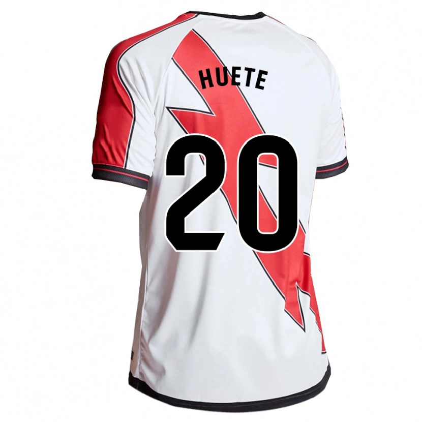 Danxen Hombre Camiseta Gema Velasco Huete #20 Blanco Rojo 1ª Equipación 2025/26 La Camisa México