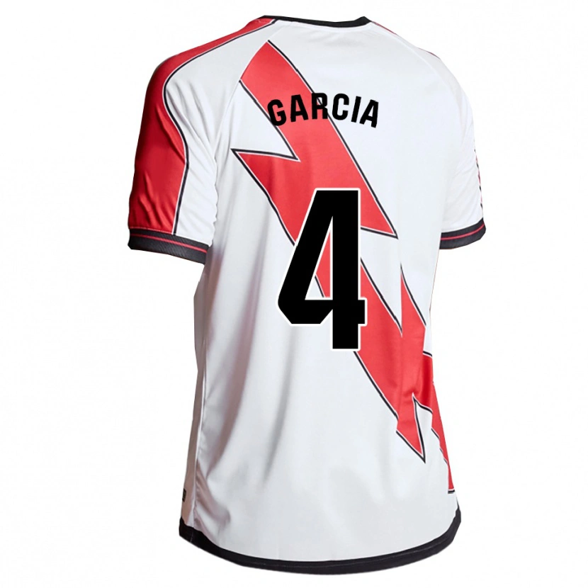 Danxen Hombre Camiseta Pilar García #4 Blanco Rojo 1ª Equipación 2025/26 La Camisa México