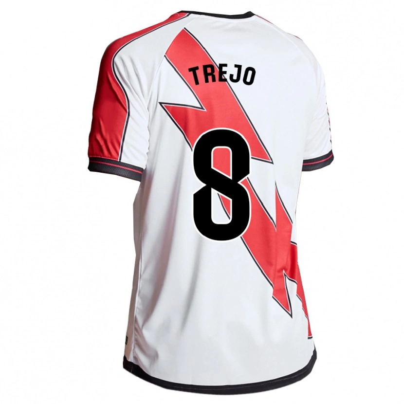 Danxen Hombre Camiseta Oscar Trejo #8 Blanco Rojo 1ª Equipación 2025/26 La Camisa México