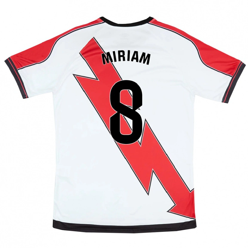 Danxen Hombre Camiseta Miriam Valladolid Sanchez #8 Blanco Rojo 1ª Equipación 2025/26 La Camisa México