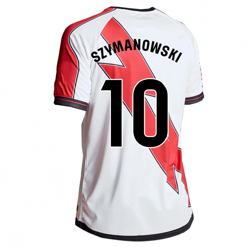 Danxen Hombre Camiseta Marianela Szymanowski #10 Blanco Rojo 1ª Equipación 2025/26 La Camisa México