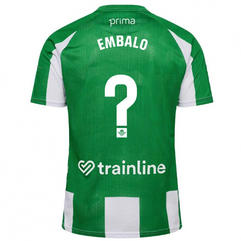 Danxen Hombre Camiseta Fabián Embalo #0 Verde Blanco 1ª Equipación 2025/26 La Camisa México