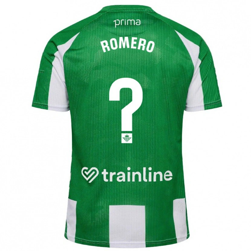 Danxen Hombre Camiseta Dani Romero #0 Verde Blanco 1ª Equipación 2025/26 La Camisa México