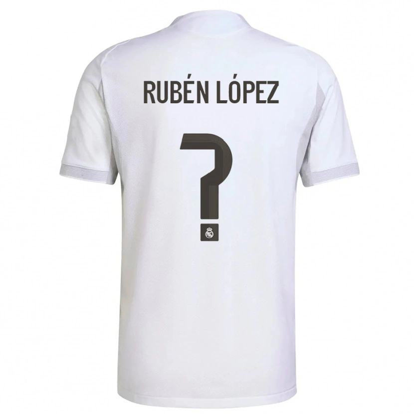 Danxen Hombre Camiseta Rubén López #0 Blanco Amarillo 1ª Equipación 2025/26 La Camisa México
