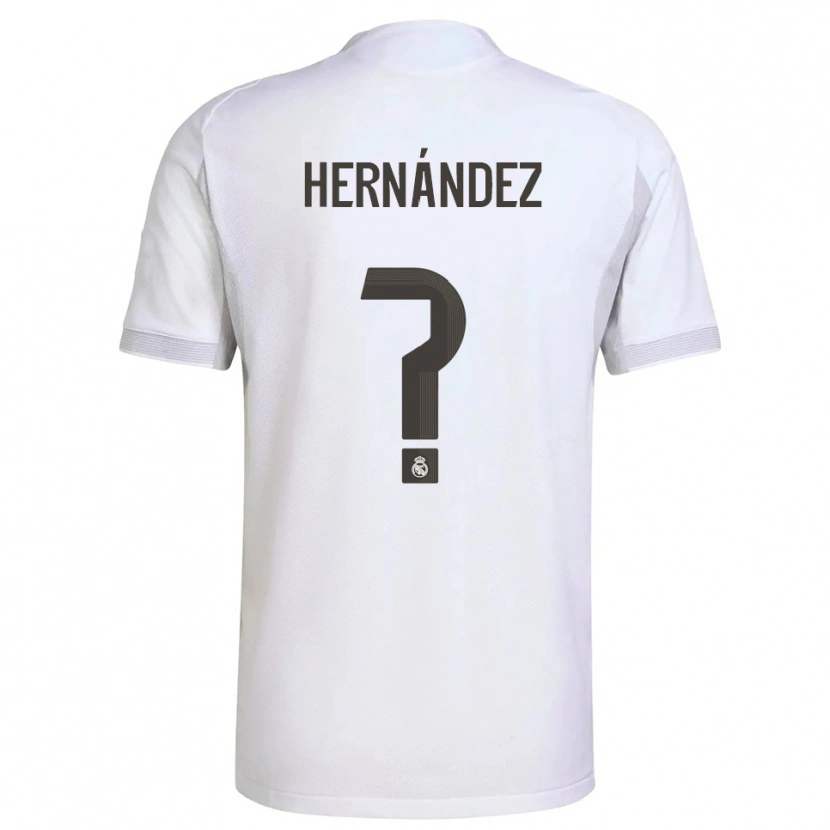 Danxen Hombre Camiseta Enaitz Hernández #0 Blanco Amarillo 1ª Equipación 2025/26 La Camisa México