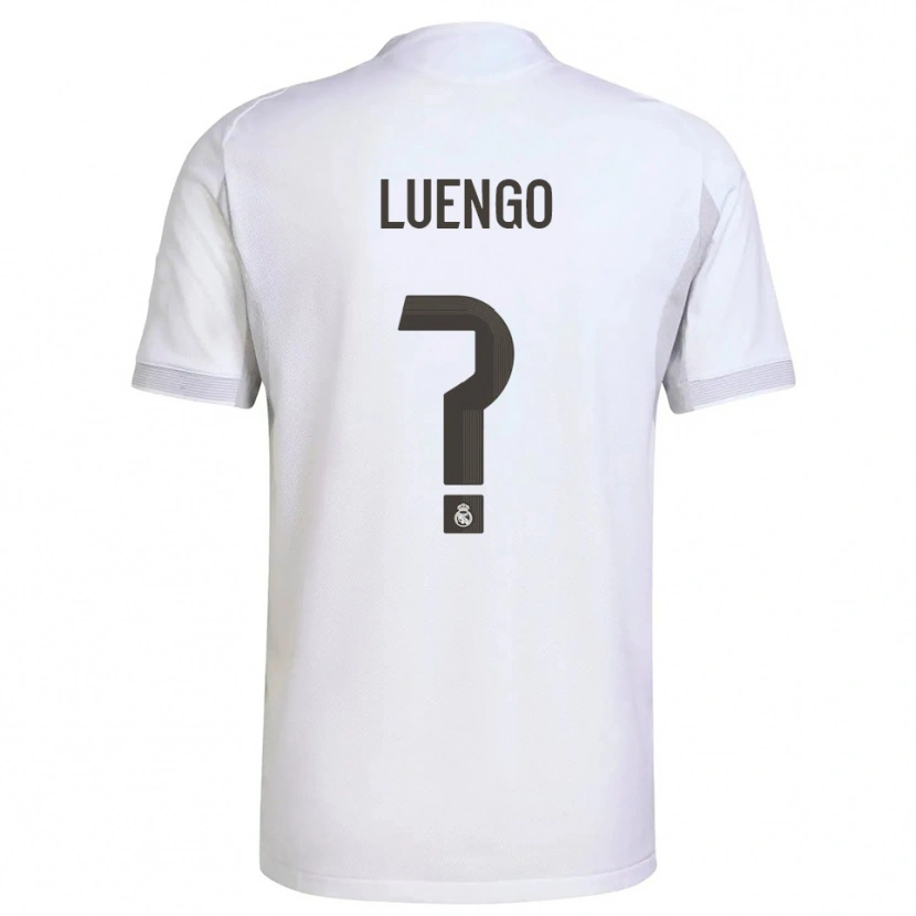Danxen Hombre Camiseta Rubén Luengo #0 Blanco Amarillo 1ª Equipación 2025/26 La Camisa México