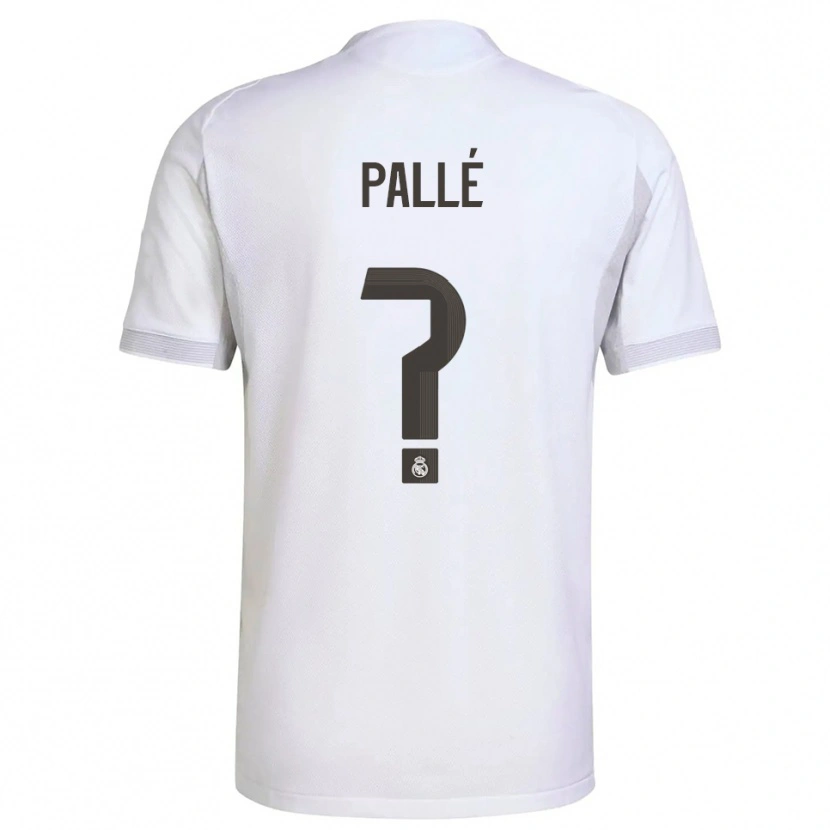 Danxen Hombre Camiseta Joel Pallé #0 Blanco Amarillo 1ª Equipación 2025/26 La Camisa México
