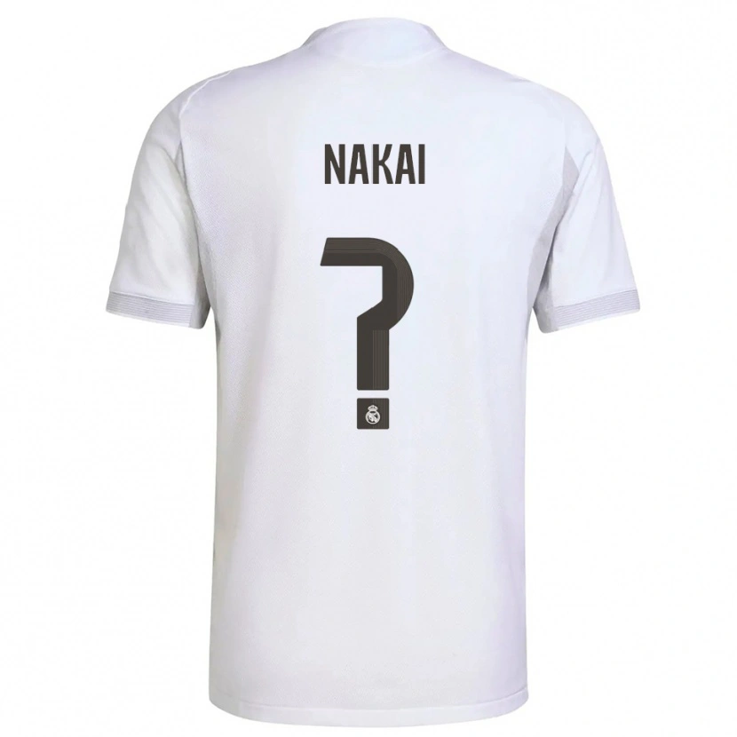 Danxen Hombre Camiseta Takuhiro Nakai #0 Blanco Amarillo 1ª Equipación 2025/26 La Camisa México
