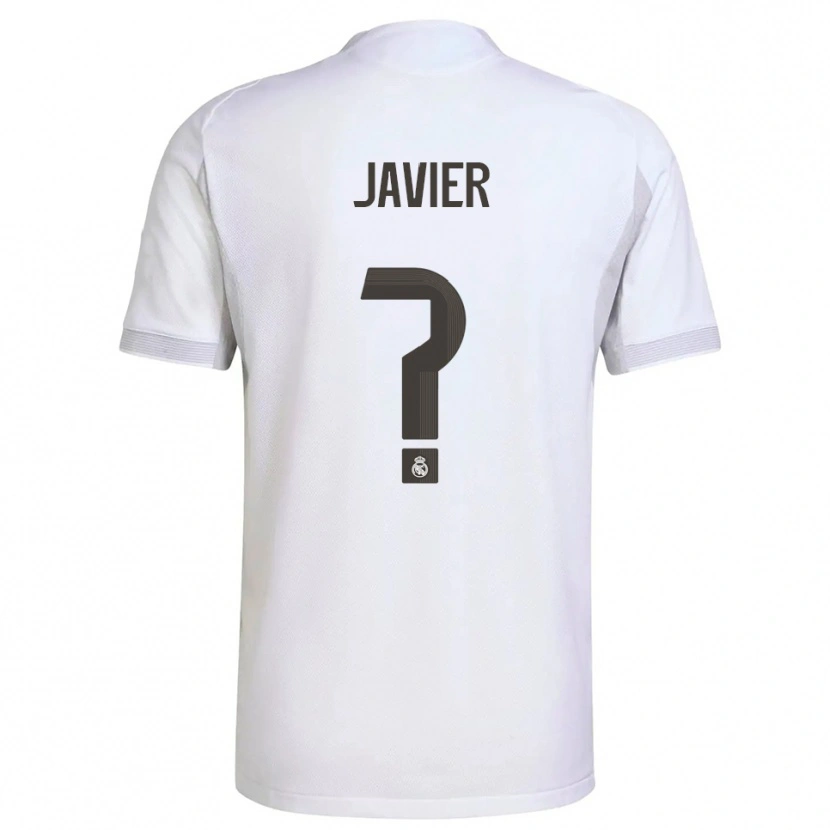 Danxen Hombre Camiseta Javier Navarro #0 Blanco Amarillo 1ª Equipación 2025/26 La Camisa México