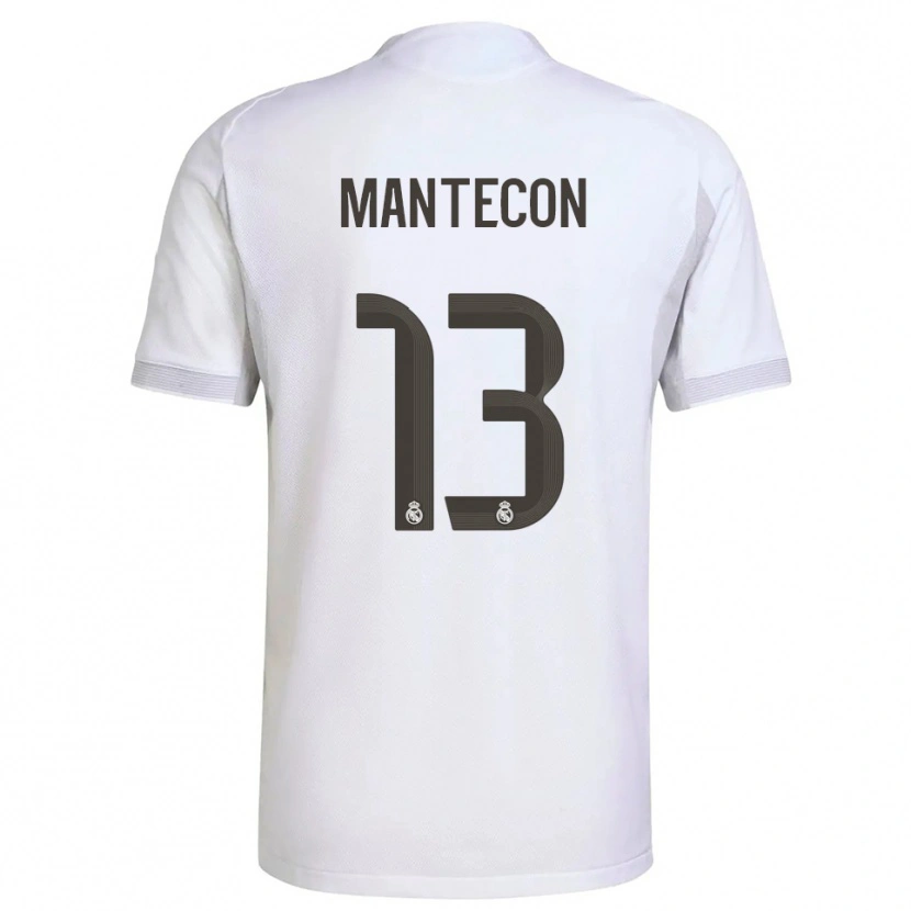 Danxen Hombre Camiseta Hugo Mantecón #13 Blanco Amarillo 1ª Equipación 2025/26 La Camisa México